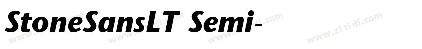 StoneSansLT Semi字体转换